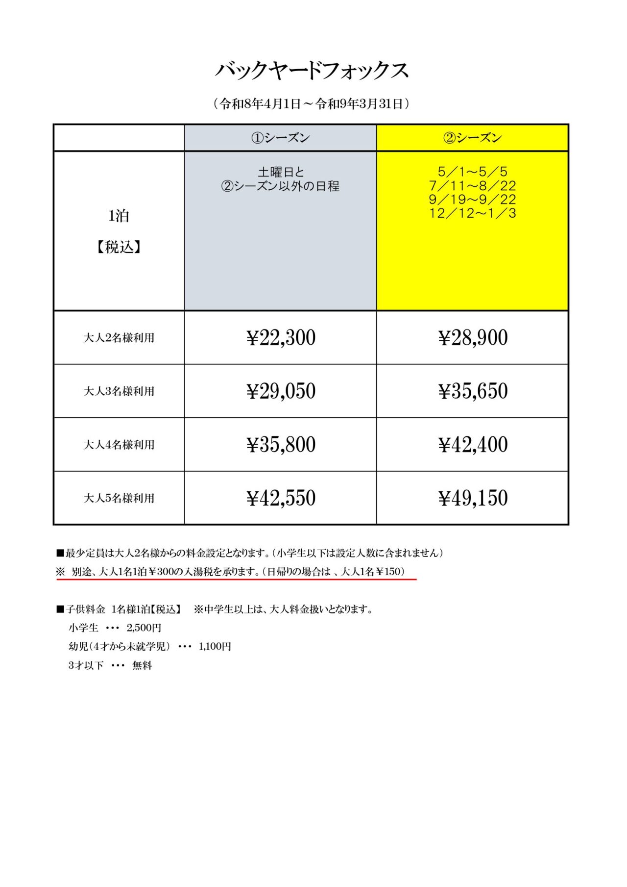 バックヤードフォックスの間取り図