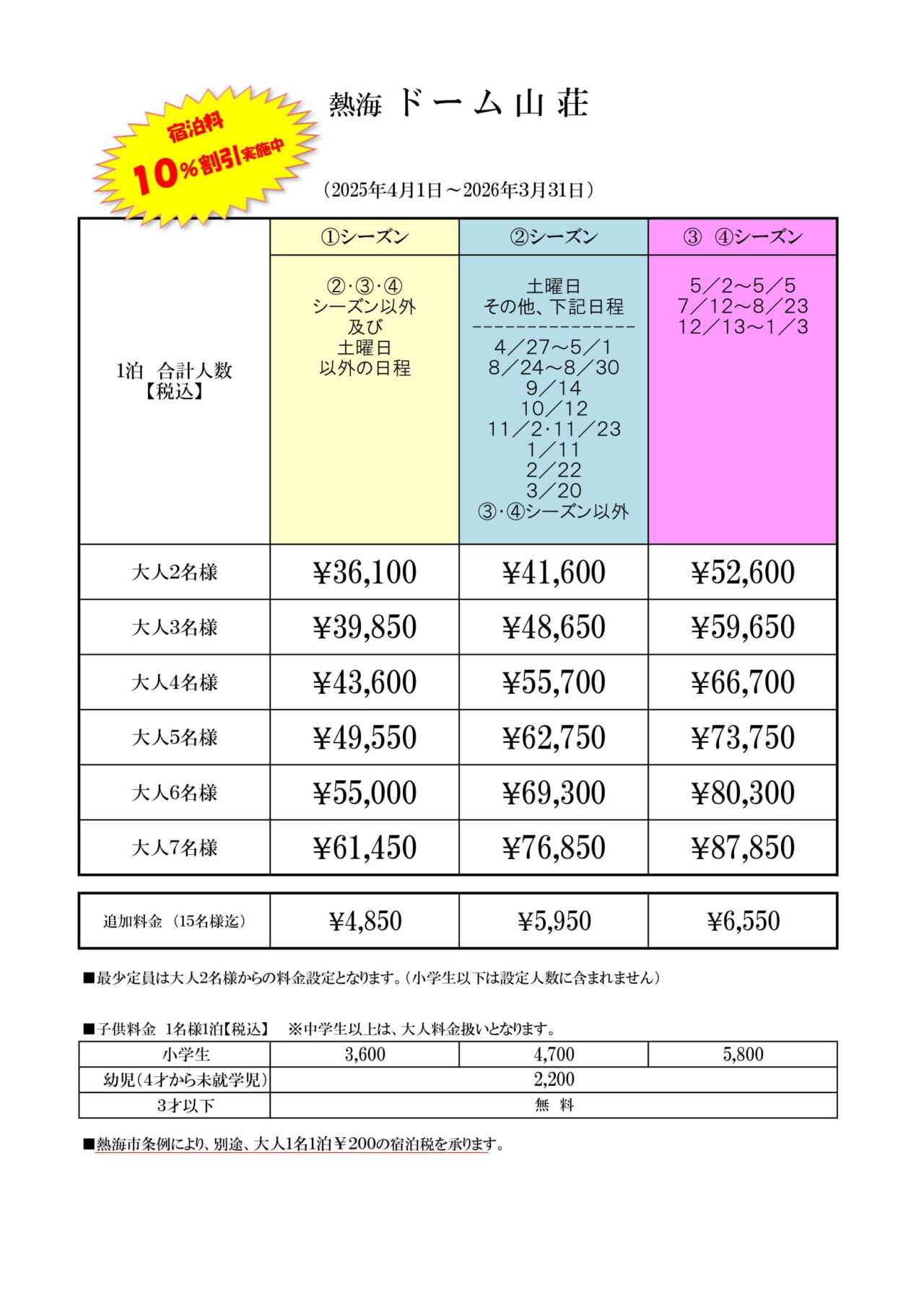 熱海ドーム山荘の間取り図