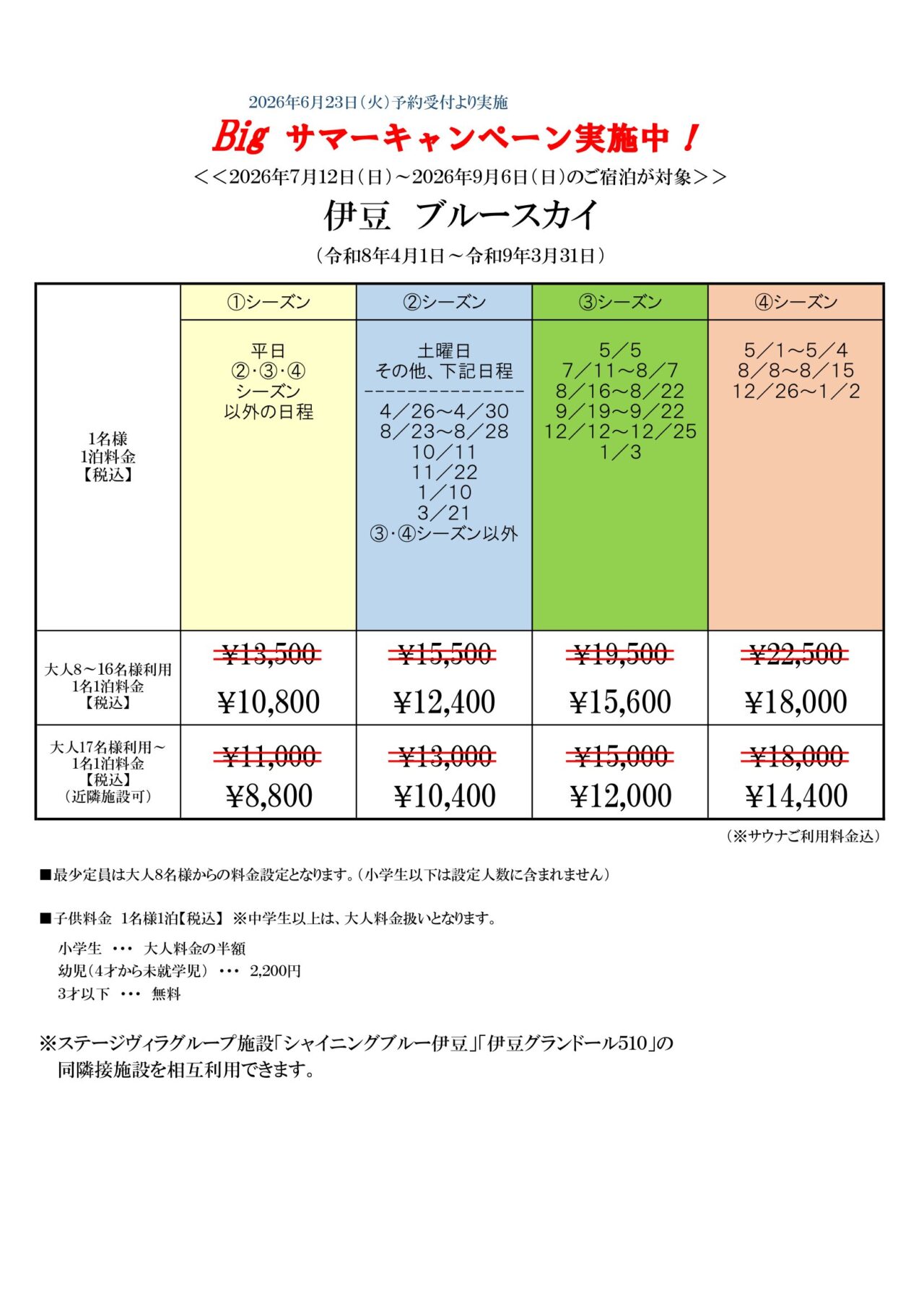 伊豆ブルースカイの間取り図