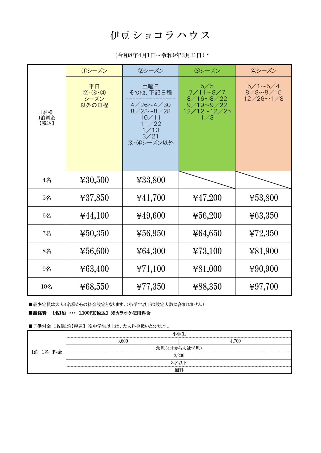 伊豆ショコラハウスの間取り図