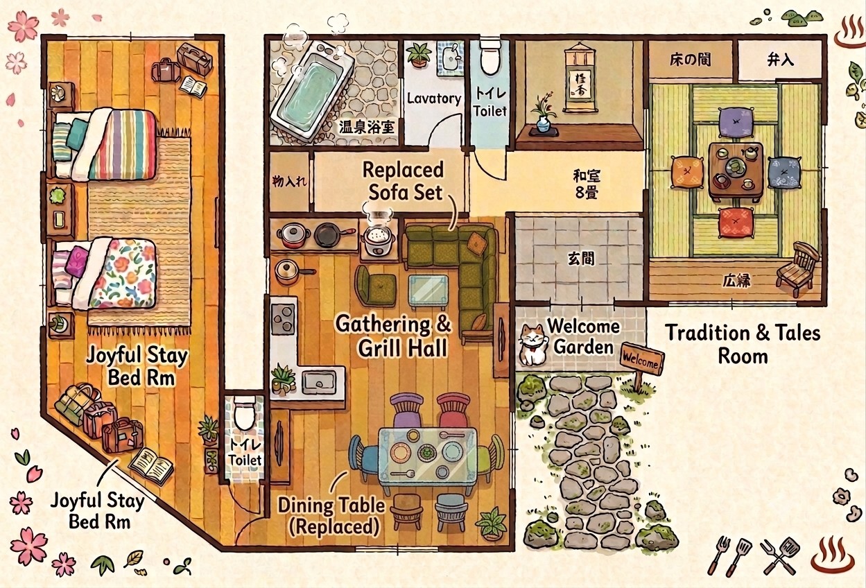 伊豆Ohana(旧ステラハウス)の間取り図