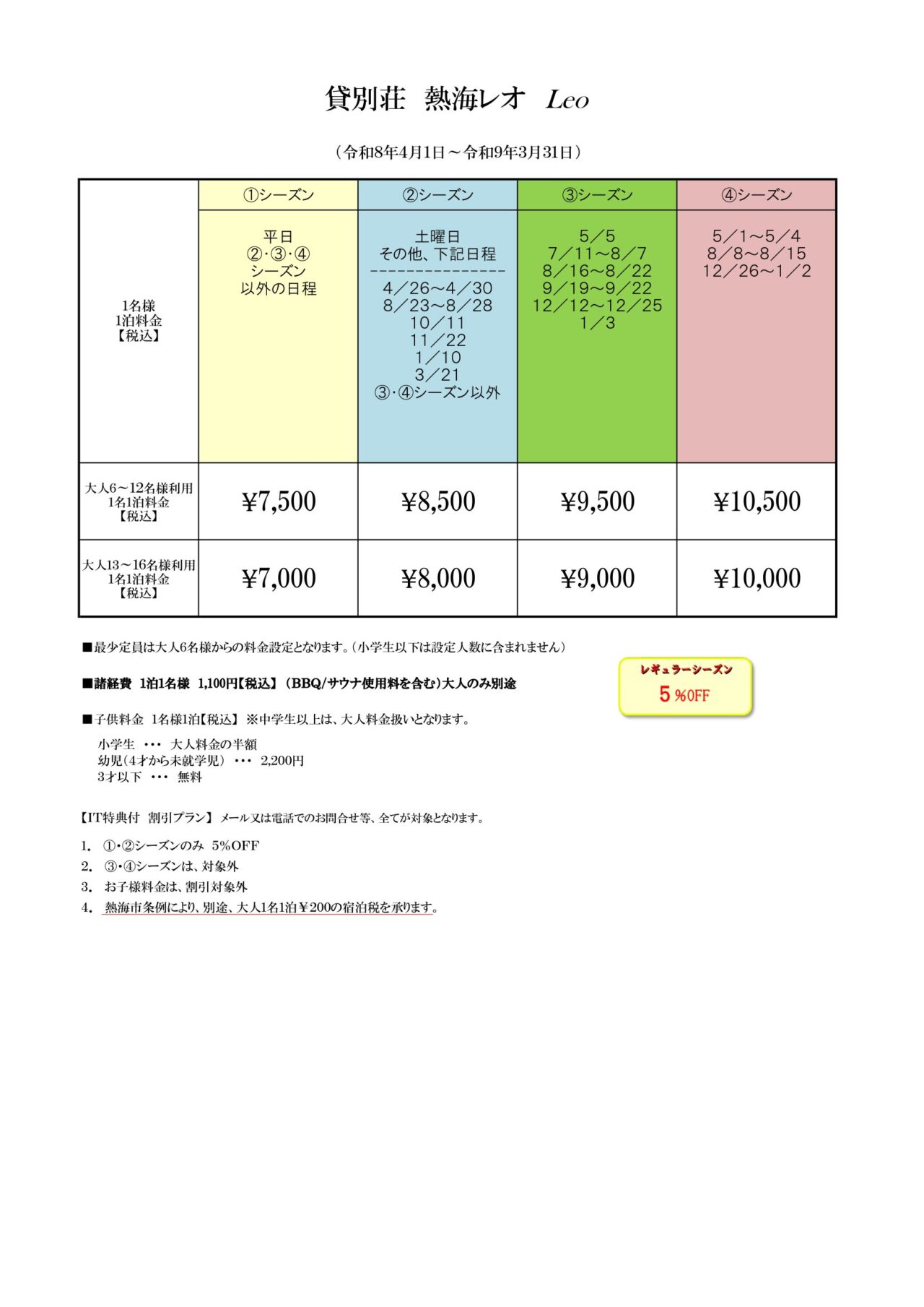 熱海レオの間取り図