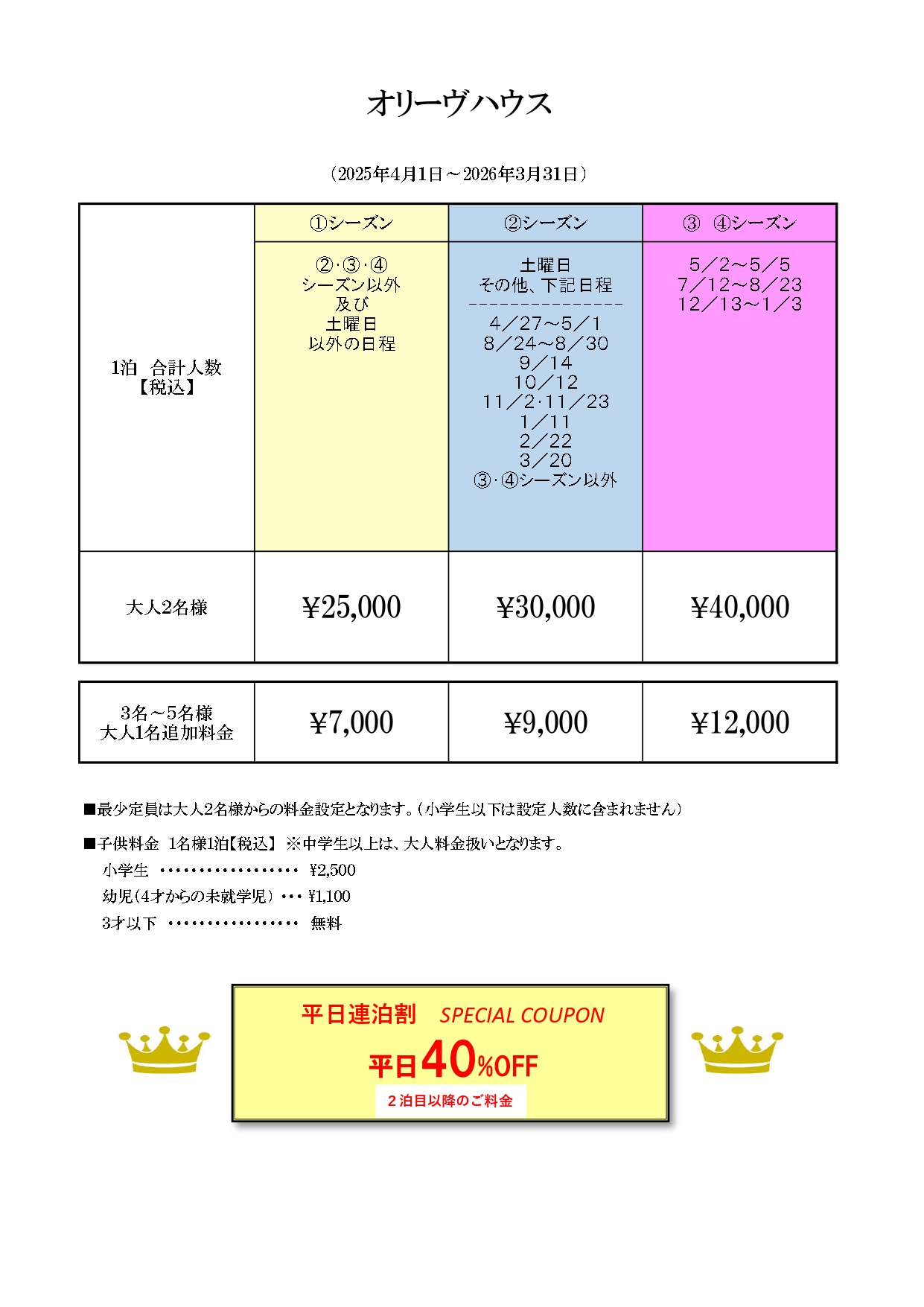 オリーヴハウスの間取り図