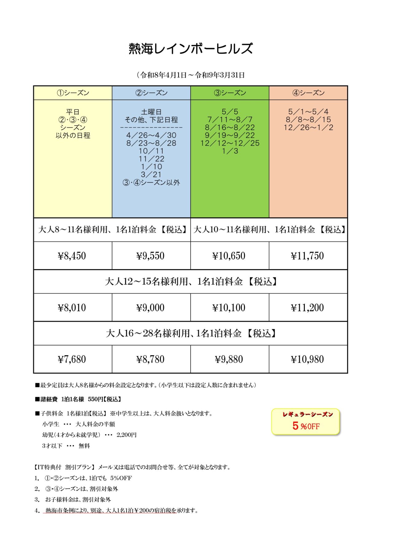 熱海レインボーヒルズの間取り図
