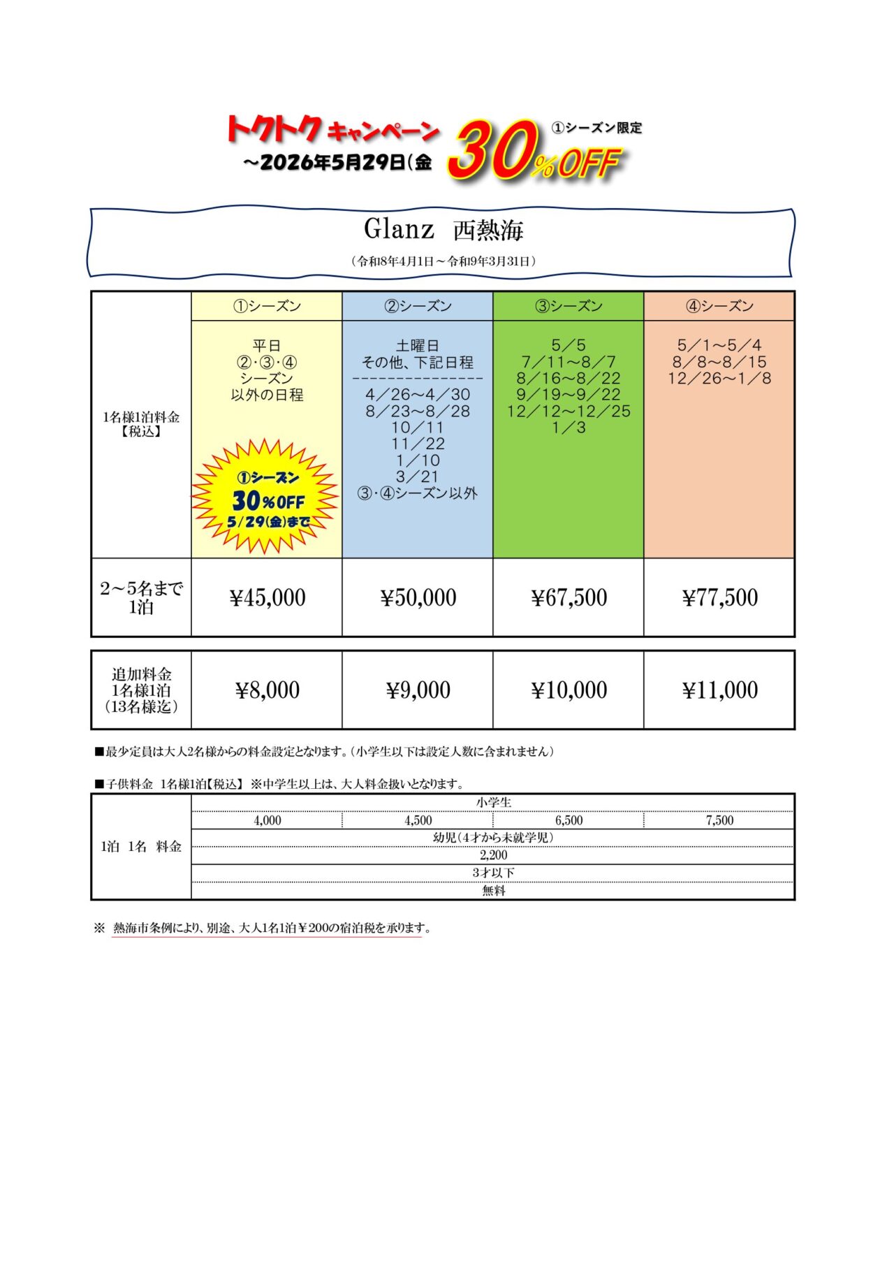 Glanz（グランツ）西熱海の間取り図