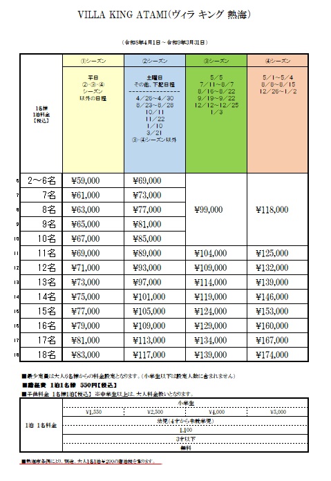 ヴィラ キング 熱海 VILLA KING ATAMIの間取り図
