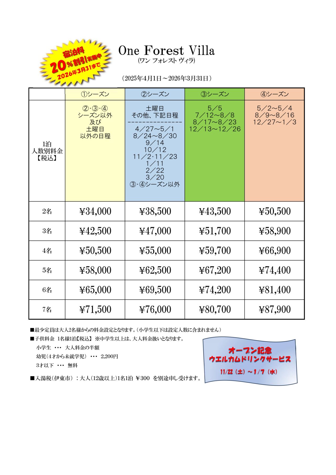 One Forest Villaの間取り図