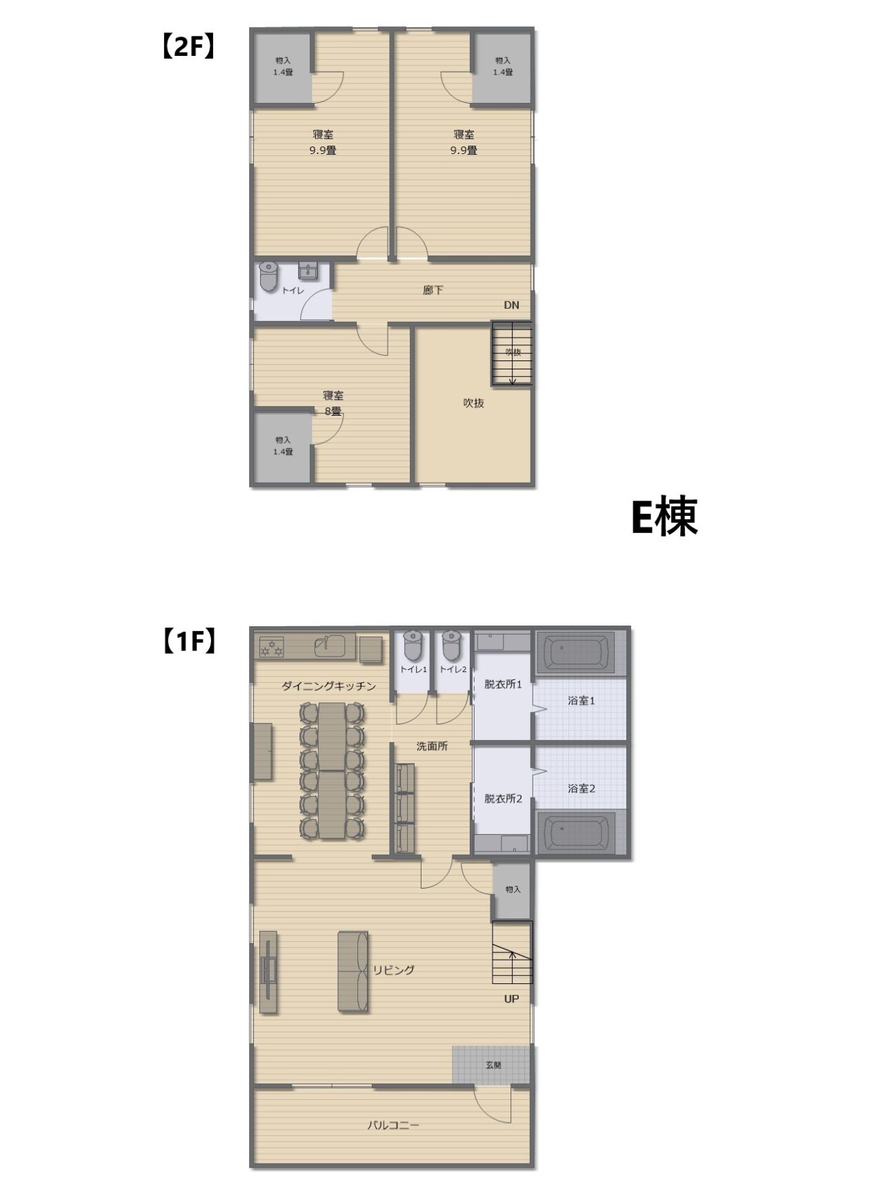 伊豆フリージアログヴィレッジC棟の間取り図